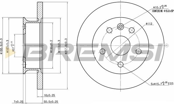 Bremsi CD6424S - Kočioni disk www.molydon.hr