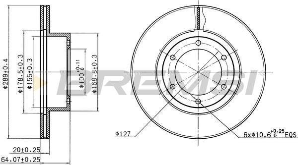 Bremsi CD6596V - Kočioni disk www.molydon.hr