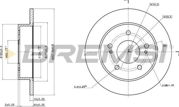 Bremsi CD6549S - Kočioni disk www.molydon.hr