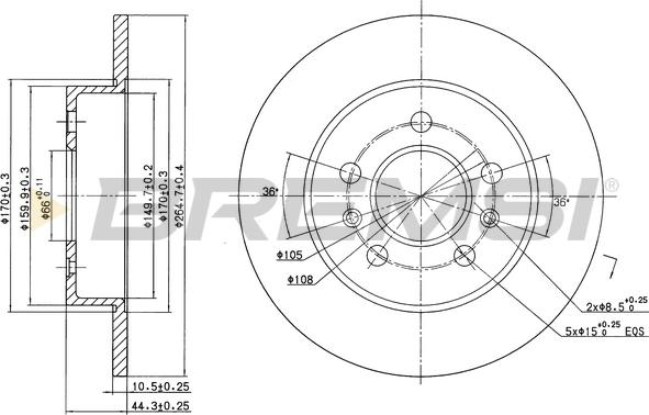 Bremsi CD6556S - Kočioni disk www.molydon.hr