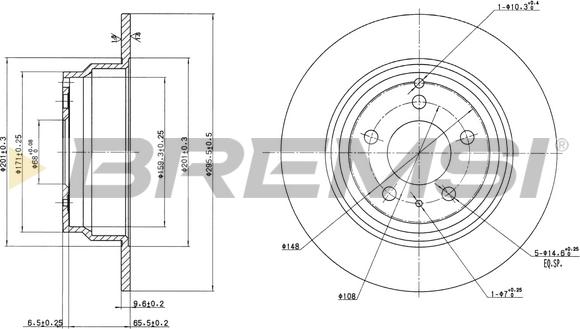 Bremsi CD6552S - Kočioni disk www.molydon.hr