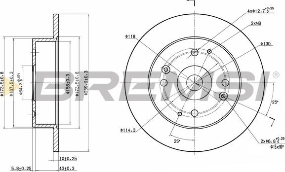 Bremsi CD6565S - Kočioni disk www.molydon.hr