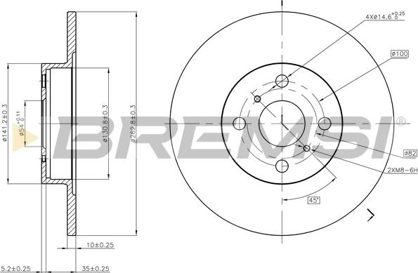 Bremsi CD6504S - Kočioni disk www.molydon.hr