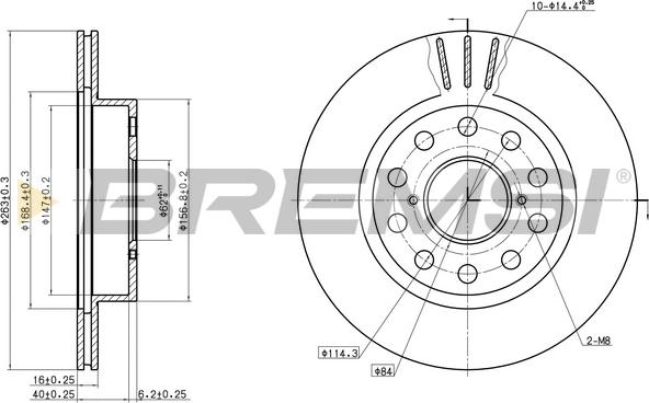 Bremsi CD6506V - Kočioni disk www.molydon.hr