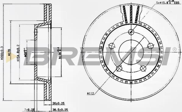 Bremsi CD6519V - Kočioni disk www.molydon.hr