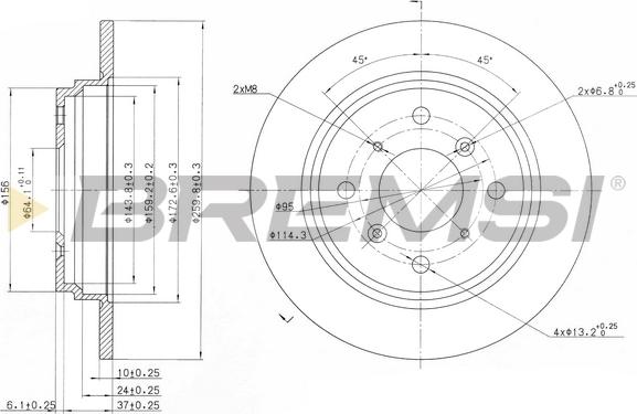 Bremsi CD6512S - Kočioni disk www.molydon.hr