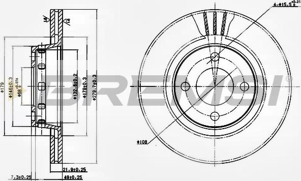 Bremsi CD6517V - Kočioni disk www.molydon.hr