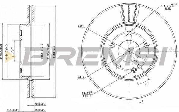 Bremsi CD6588V - Kočioni disk www.molydon.hr