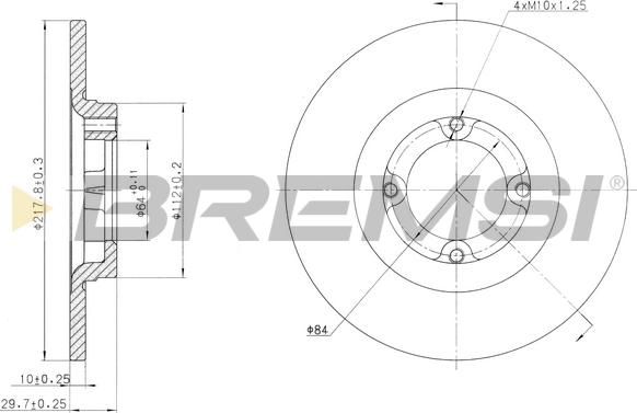 Bremsi CD6533S - Kočioni disk www.molydon.hr