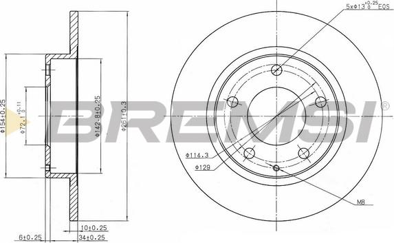 Bremsi CD6524S - Kočioni disk www.molydon.hr