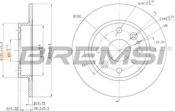 Bremsi CD6525S - Kočioni disk www.molydon.hr