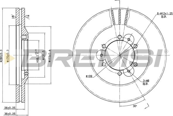 Bremsi CD6694V - Kočioni disk www.molydon.hr