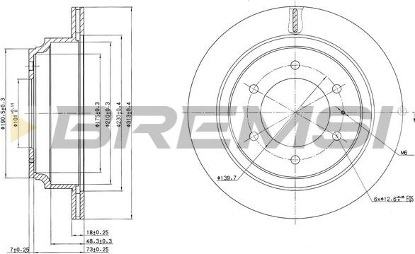 Bremsi CD6695V - Kočioni disk www.molydon.hr