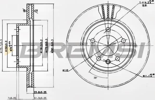 Bremsi CD6697V - Kočioni disk www.molydon.hr