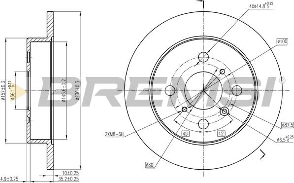 Bremsi CD6650S - Kočioni disk www.molydon.hr