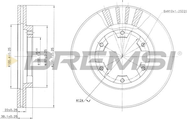 Bremsi CD6660V - Kočioni disk www.molydon.hr