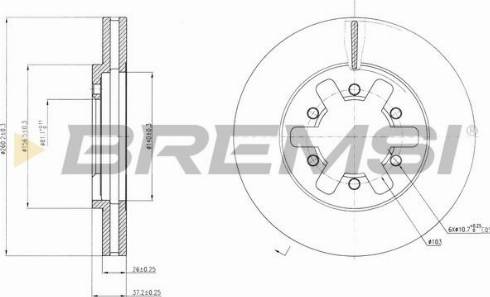 Bremsi CD6601V - Kočioni disk www.molydon.hr