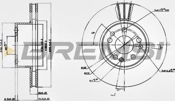 Bremsi CD6613V - Kočioni disk www.molydon.hr