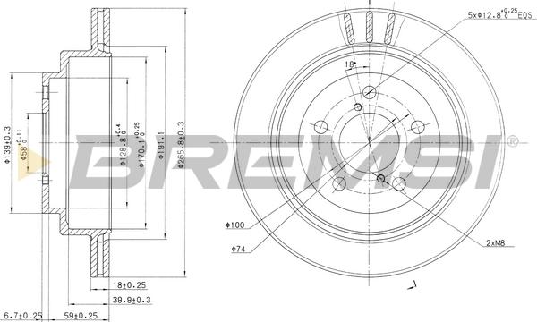 Bremsi CD6680V - Kočioni disk www.molydon.hr