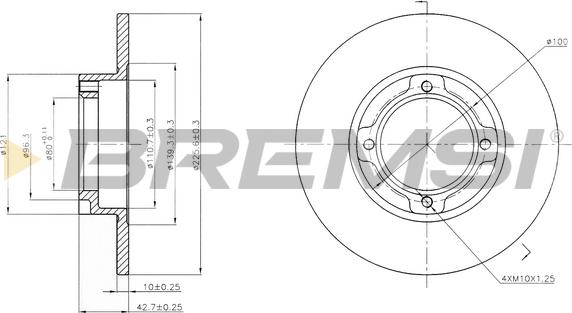 Bremsi CD6636S - Kočioni disk www.molydon.hr