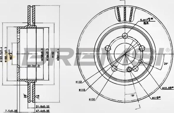 Bremsi CD6630V - Kočioni disk www.molydon.hr