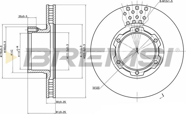 Bremsi CD6632V - Kočioni disk www.molydon.hr