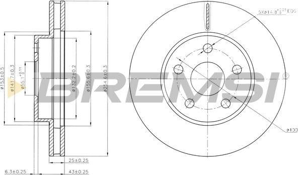 Bremsi CD6620V - Kočioni disk www.molydon.hr