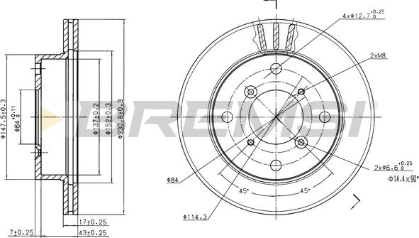 Bremsi CD6623V - Kočioni disk www.molydon.hr