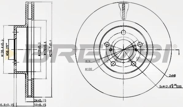 Bremsi CD6679V - Kočioni disk www.molydon.hr