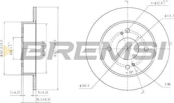 Bremsi CD6674S - Kočioni disk www.molydon.hr