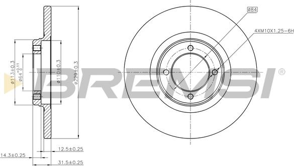 Bremsi CD6049S - Kočioni disk www.molydon.hr