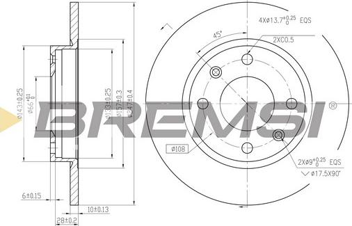 Bremsi CD6059S - Kočioni disk www.molydon.hr