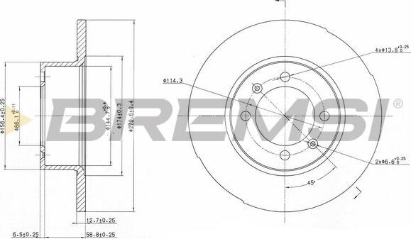 Bremsi CD6056S - Kočioni disk www.molydon.hr