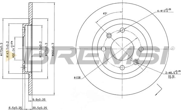 Bremsi CD6051S - Kočioni disk www.molydon.hr