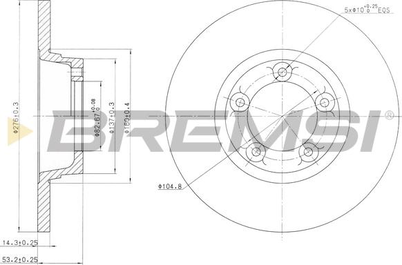 Bremsi CD6065S - Kočioni disk www.molydon.hr