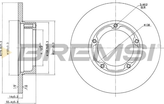 Bremsi CD6061S - Kočioni disk www.molydon.hr