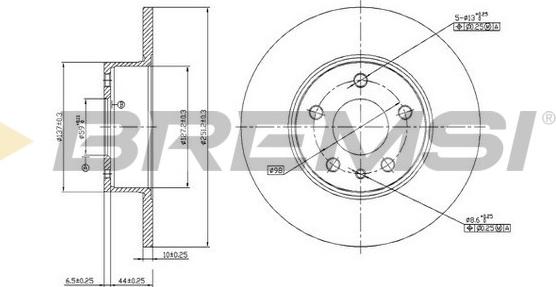 Bremsi CD6067S - Kočioni disk www.molydon.hr