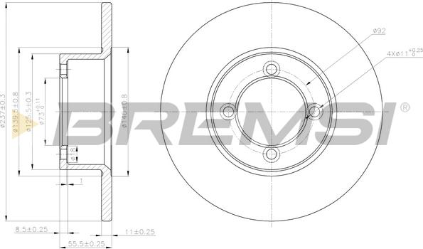 Bremsi CD6001S - Kočioni disk www.molydon.hr