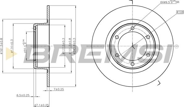 Bremsi CD6011S - Kočioni disk www.molydon.hr