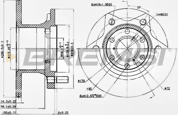 Bremsi CD6089S - Kočioni disk www.molydon.hr