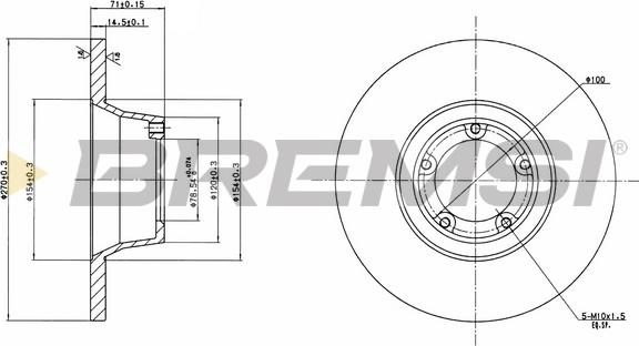 Bremsi CD6084S - Kočioni disk www.molydon.hr