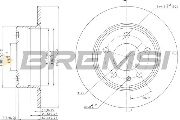 Bremsi CD6086S - Kočioni disk www.molydon.hr