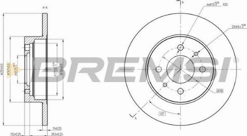 Bremsi CD6081S - Kočioni disk www.molydon.hr