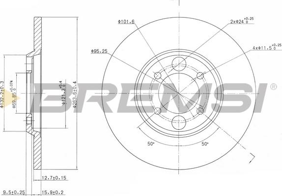 Bremsi CD6034S - Kočioni disk www.molydon.hr