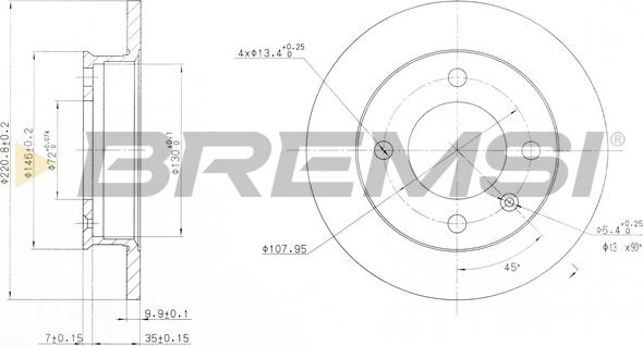 Bremsi CD6079S - Kočioni disk www.molydon.hr