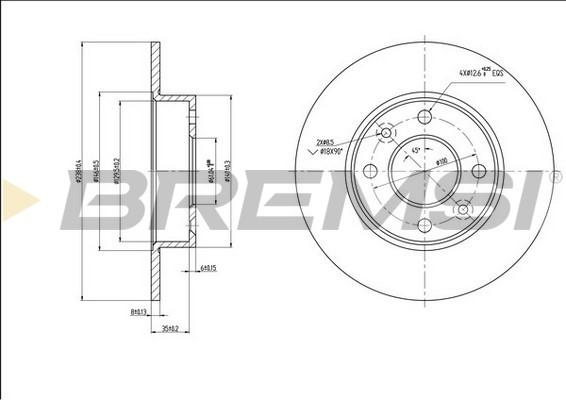 Bremsi CD6070S - Kočioni disk www.molydon.hr