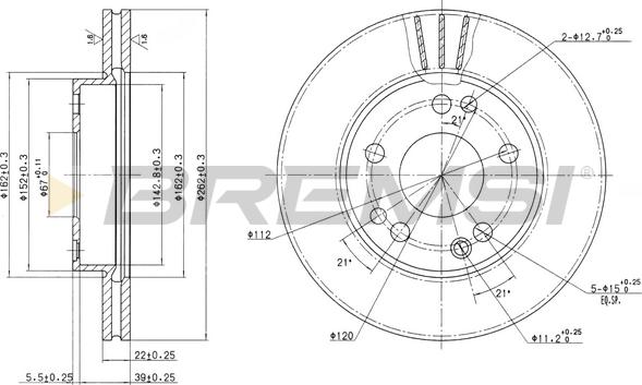 Bremsi CD6191V - Kočioni disk www.molydon.hr