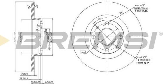 Bremsi CD6141S - Kočioni disk www.molydon.hr