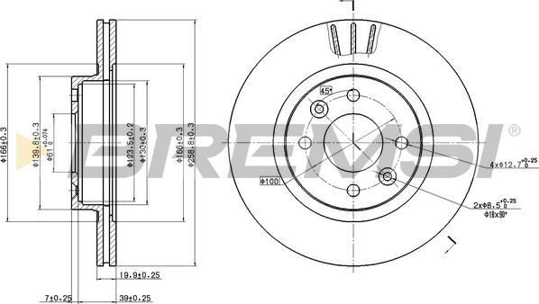 Bremsi CD6159V - Kočioni disk www.molydon.hr