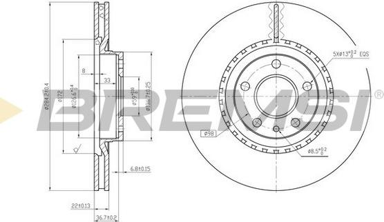 Bremsi CD6156V - Kočioni disk www.molydon.hr